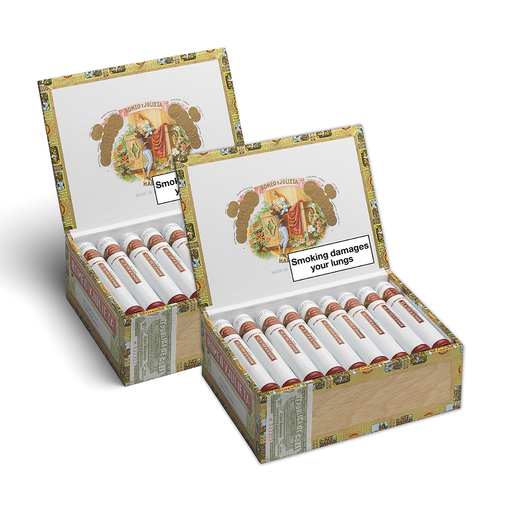 JANUARY SALE - Romeo y Julieta No. 2 Tubed Cigar - 2 x Box of 25 (50) Bundle Deal